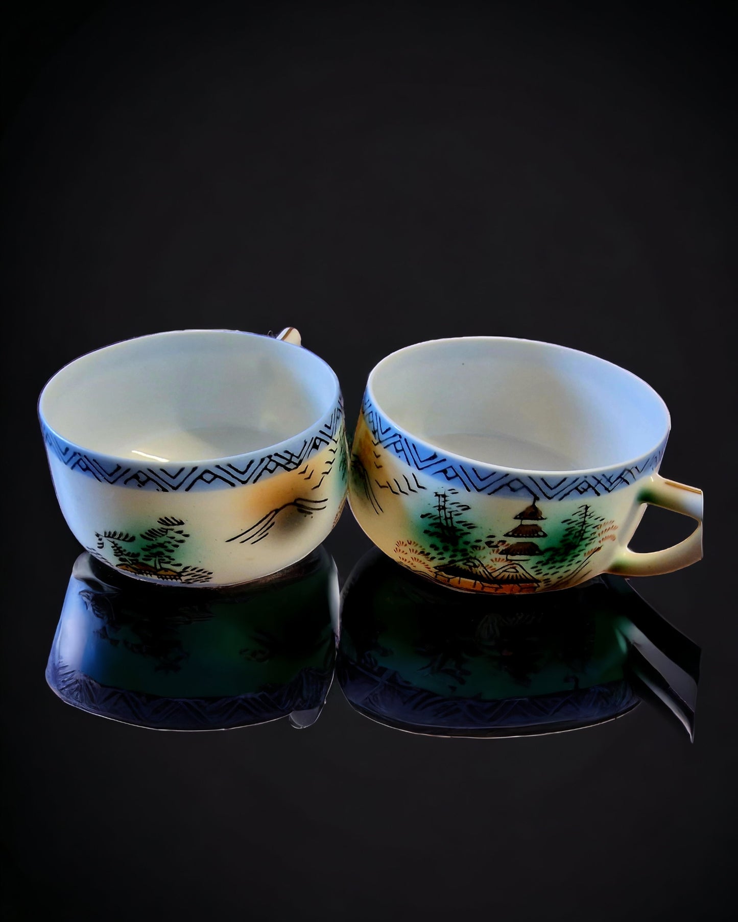 E&O China Japanese Lithophane   Tea Set
