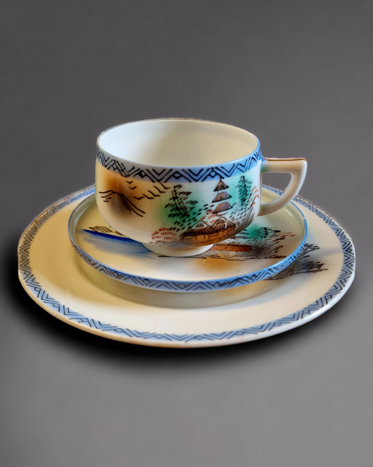 E&O China Japanese Lithophane   Tea Set